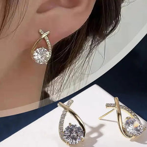 Diamond Cross Earrings - All-In-One Store