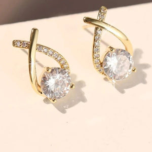 Diamond Cross Earrings - All-In-One Store