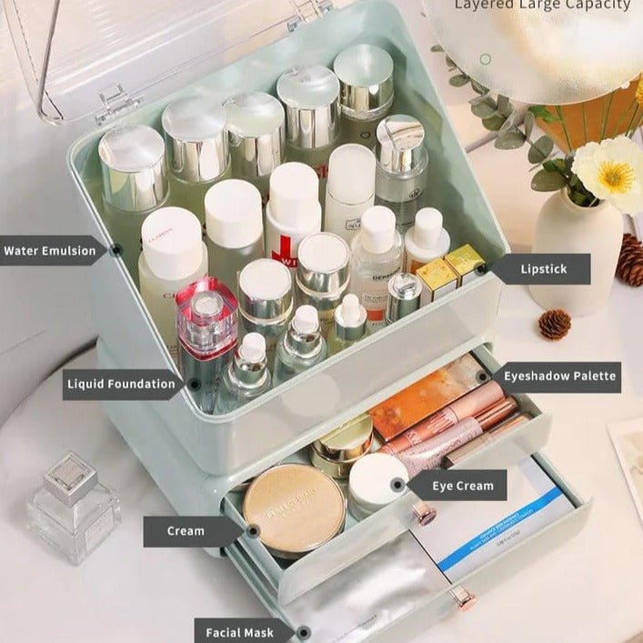 Dresser Cosmetic Organizer With Draw - All-In-One Store
