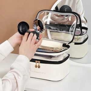 Dual Compartment cosmetic bag - All-In-One Store