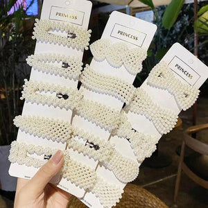 Elegant Pearl Hairpins (Pack of 8) - All-In-One Store