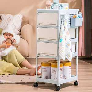 Essential Baby Supplies Trolley - 4 Layers - All-In-One Store