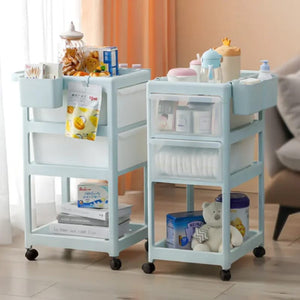 Essential Baby Supplies Trolley - 4 Layers - All-In-One Store