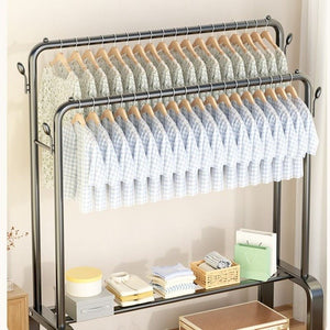 Floor-Standing Cloth Rack With Wheels - All-In-One Store
