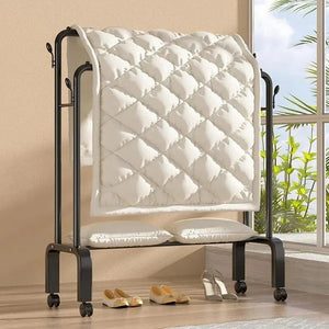 Floor-Standing Cloth Rack With Wheels - All-In-One Store