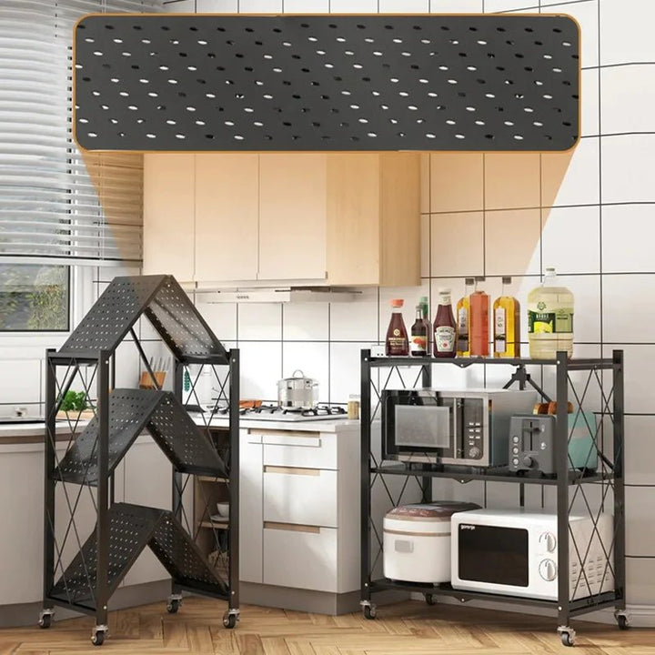 Foldable Kitchen Trolley - All-In-One Store