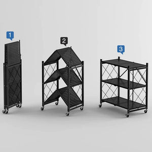 Foldable Kitchen Trolley - All-In-One Store