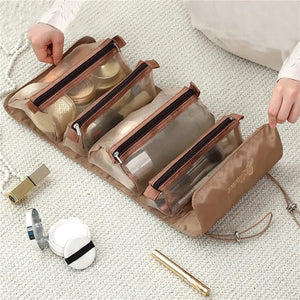 Foldable Makeup & Cosmetic Pouch - All-In-One Store