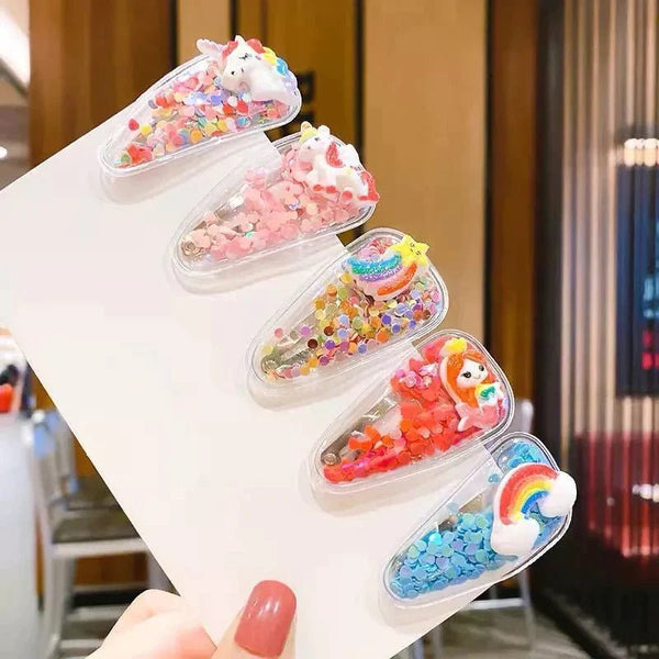 Glittering fun hair clips - All-In-One Store