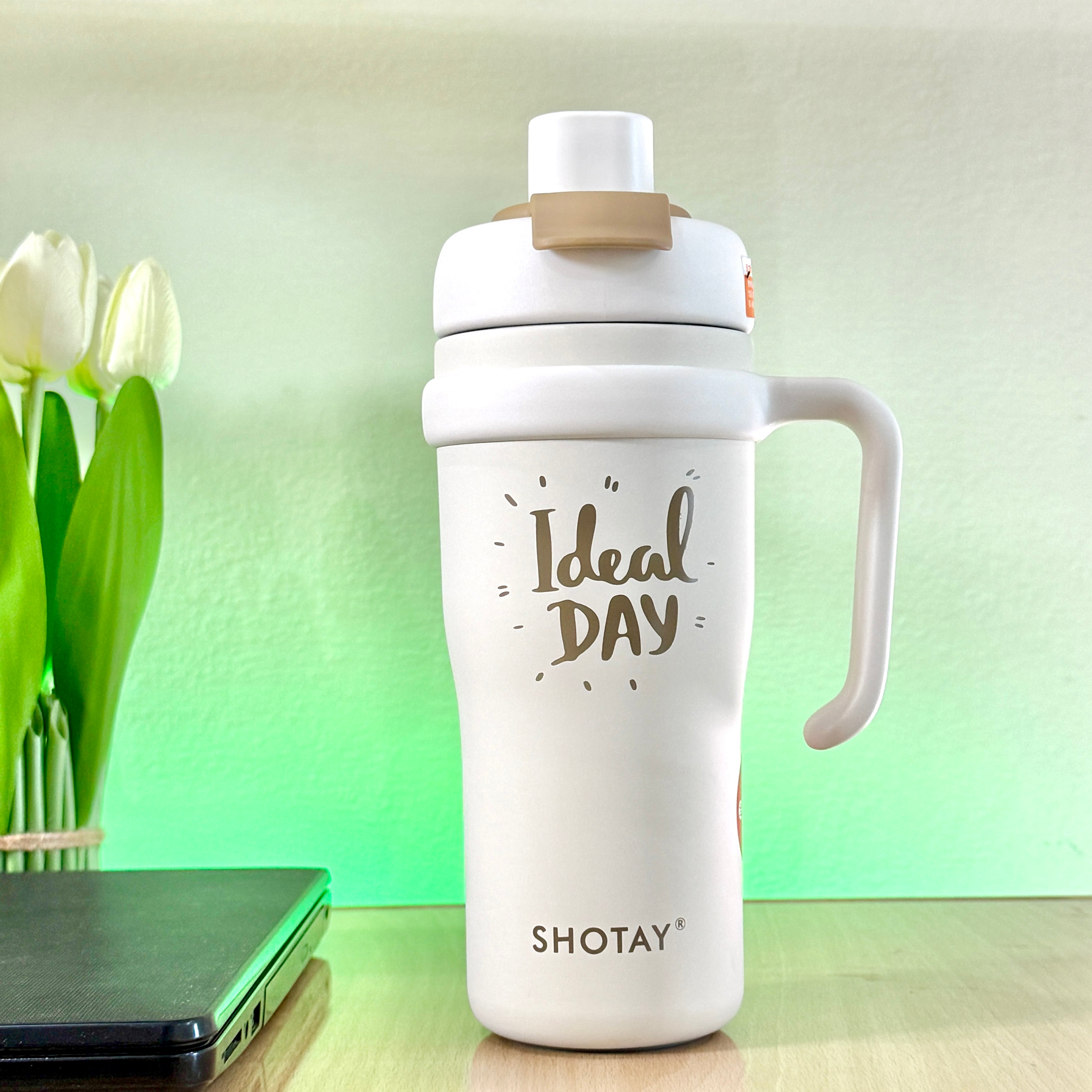 SHOTAY Stainless Steel Anti-Spill Dual-Lid Tumbler (720ml) (ST-8918)