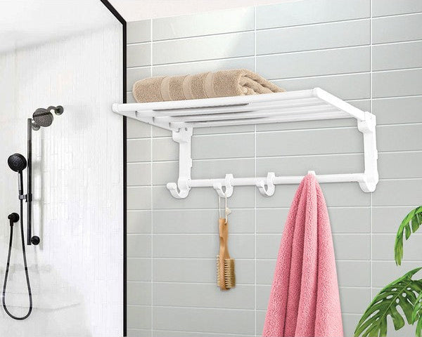 Towel & Clothes Rack with Adjustable Hangers (1940) by Limon