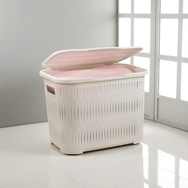 Laundry Basket With Lid & Side Grip (1512) by Limon