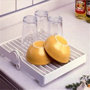 Innovative Foldable Dish Plates Drying Rack - All-In-One Store