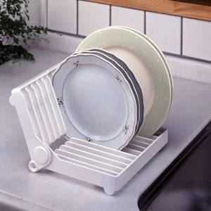 Innovative Foldable Dish Plates Drying Rack - All-In-One Store