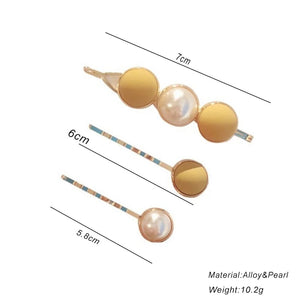 Korean Style Hairpins (Pack of 3) - All-In-One Store