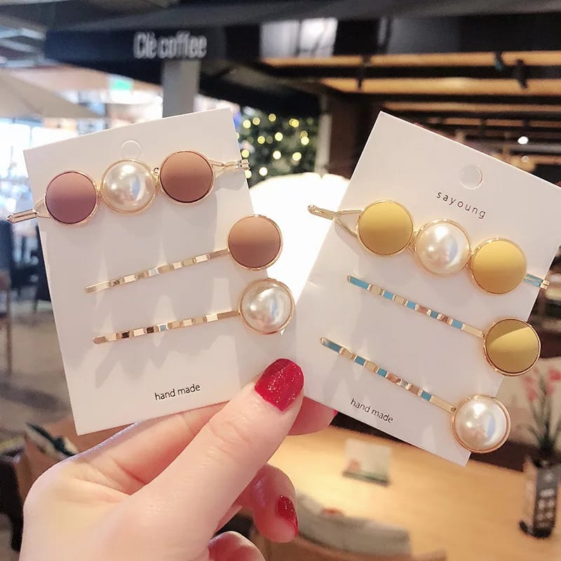 Korean Style Hairpins (Pack of 3) - All-In-One Store