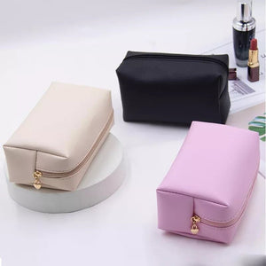Large capacity leather Travel Cosmetic Bag - All-In-One Store