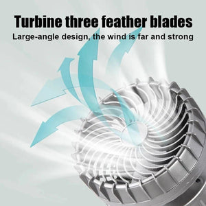 LED Solar Power Fan With Camping Light - All-In-One Store