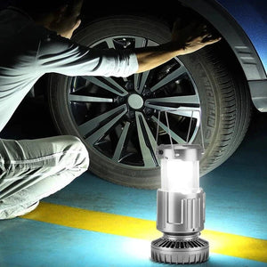 LED Solar Power Fan With Camping Light - All-In-One Store