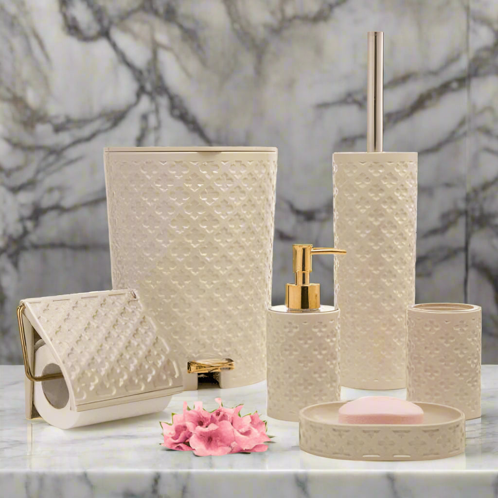 Floral Elegance 6-Piece Bathroom Set (1760) by Limon