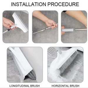 Long Handle Floor Scrub Brush with wiper - All-In-One Store