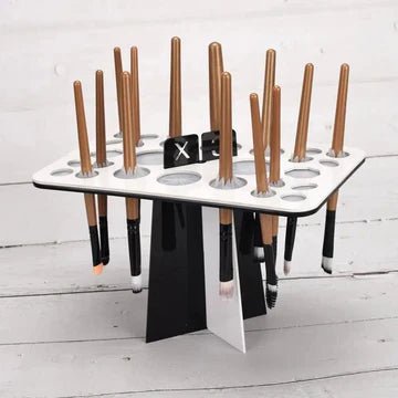 Makeup Brush Drying and Storage Stand - All-In-One Store