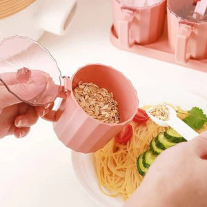 Multi Grid Kitchen Seasoning Set With Spoons - All-In-One Store