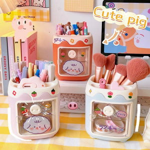 Multi-Grid Pen Holder Desk Organizer - All-In-One Store