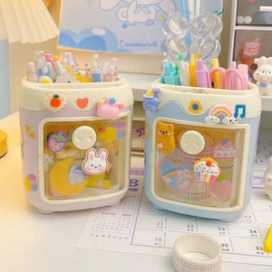 Multi-Grid Pen Holder Desk Organizer - All-In-One Store