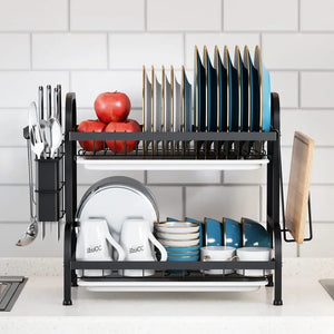 Multi Tired Dish Organizer - All-In-One Store