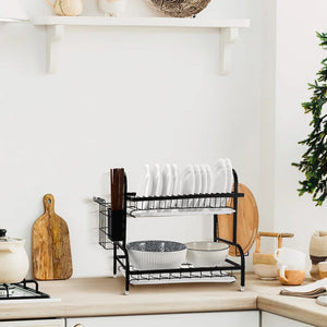 Multi Tired Dish Organizer - All-In-One Store