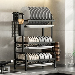 Multi Tired Dish Organizer - All-In-One Store