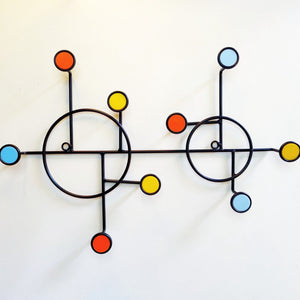 Nordic Style Wall Shelf With Hooks - Circle - All-In-One Store