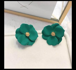 Painted Flower Earrings - All-In-One Store