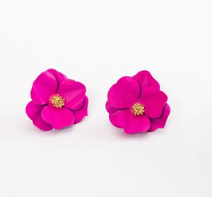 Painted Flower Earrings - All-In-One Store