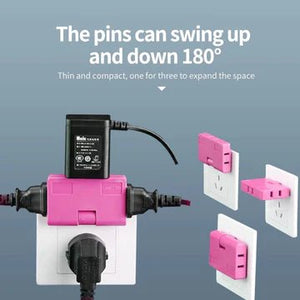 Rotatable plug Adapter 3 In 1 - All-In-One Store