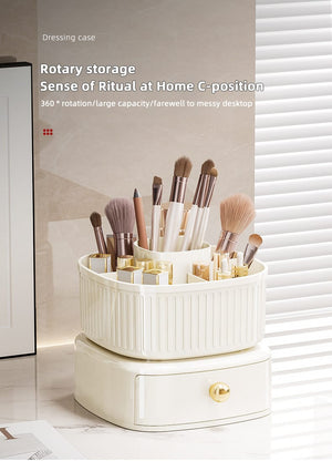 Rotating Vanity Makeup Organizer - All-In-One Store