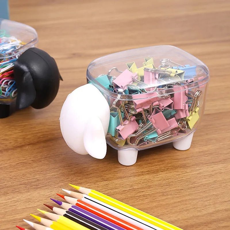 Sheep Shape Cotton Swab And Multipurpose Holder - All-In-One Store