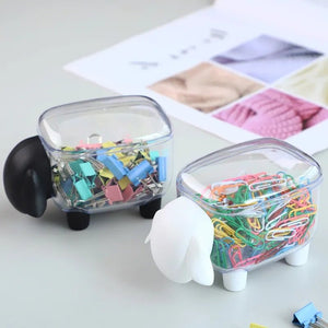Sheep Shape Cotton Swab And Multipurpose Holder - All-In-One Store