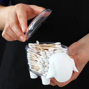 Sheep Shape Cotton Swab And Multipurpose Holder - All-In-One Store