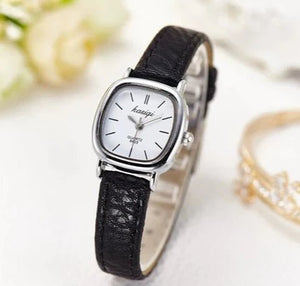 Silver Square Noir Watch - All-In-One Store