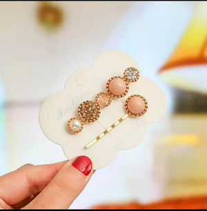 Simulated Pearl Hairclips (2 pcs) - All-In-One Store