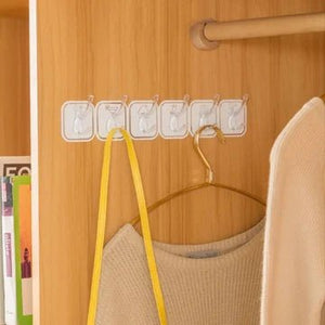 Six Rows Sticky Hooks - All-In-One Store