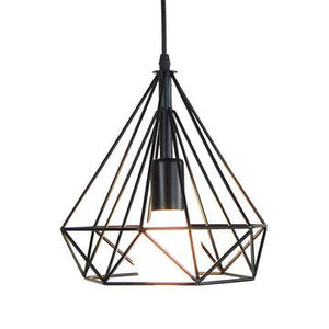 Sparkling Diamond Drop Pendant Lamp with vintage edison bulb - All-In-One Store