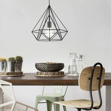 Sparkling Diamond Drop Pendant Lamp with vintage edison bulb - All-In-One Store