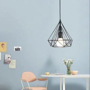 Sparkling Diamond Drop Pendant Lamp with vintage edison bulb - All-In-One Store