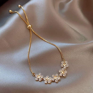 Star Flower Chain Bracelet Adjustable - All-In-One Store
