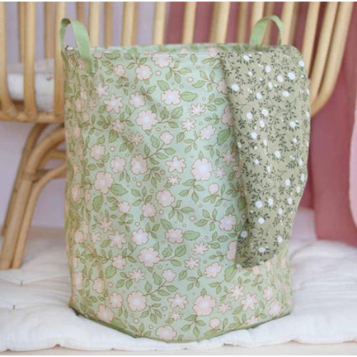 Trendy Printed Multi-Use Fabric Laundry Basket