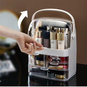Transparent Cosmetics Storage Box - All-In-One Store