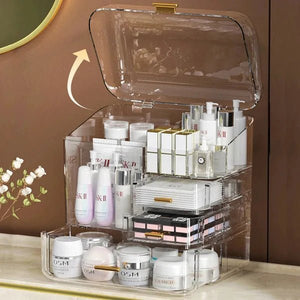 Transparent Multilayer Cosmetic Organizer - All-In-One Store